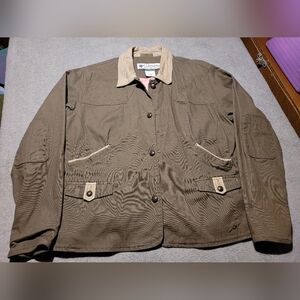Columbia River Resort Jacket Women's XL Olive Green Hunting Outdoor Lined Chore